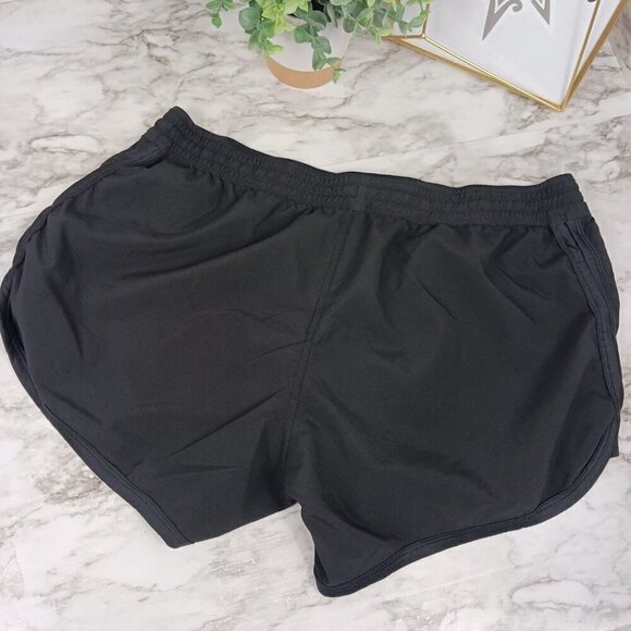 THE NORTH FACE running shorts women's size L black elastic waist - Picture 2 of 7